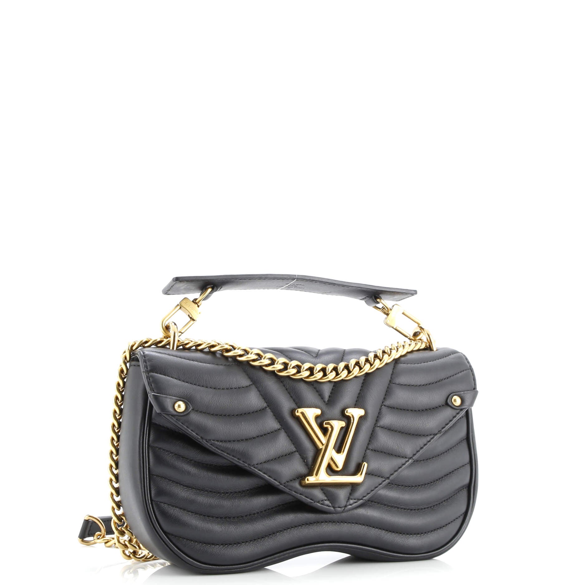 New Wave Chain Bag Quilted Leather MM
