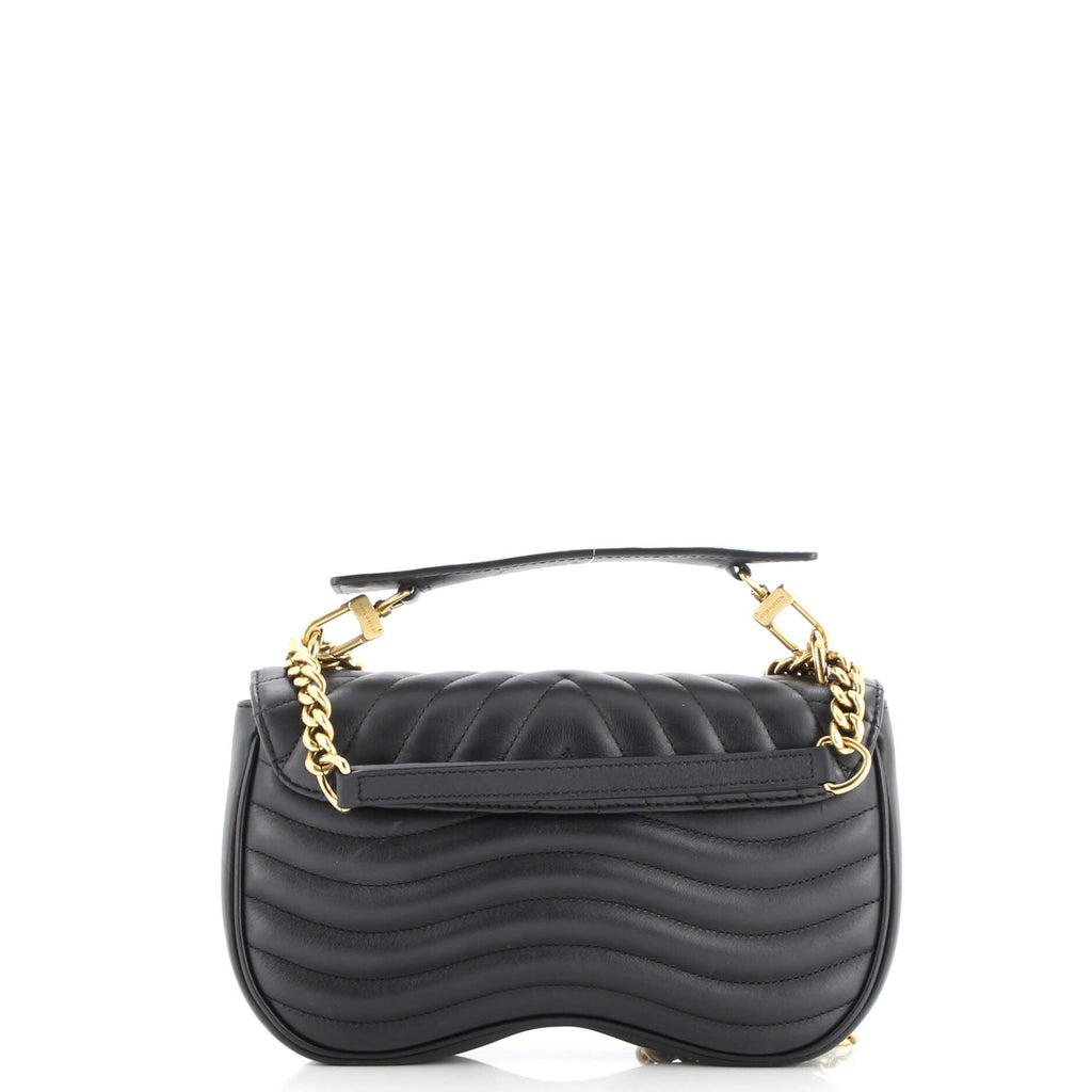 New Wave Chain Bag Quilted Leather MM