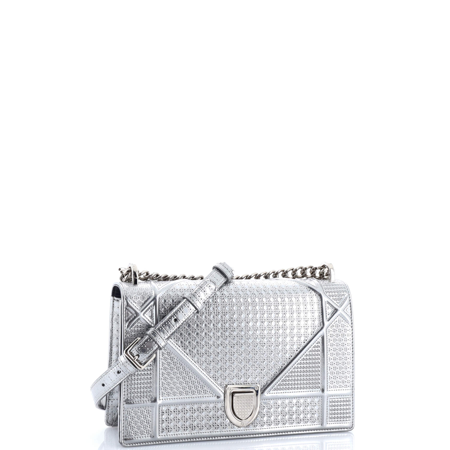 Diorama Flap Bag Cannage Embossed Calfskin Medium