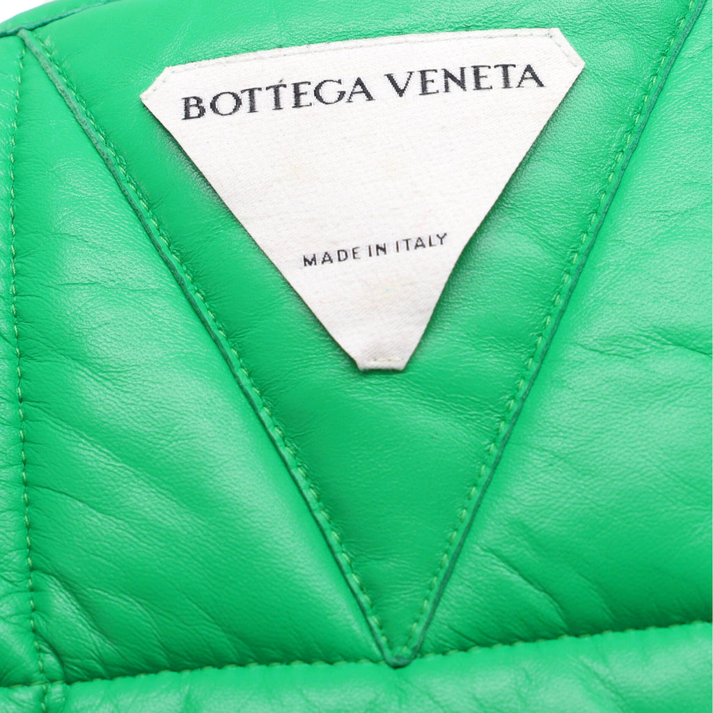 Women's Cropped Button Up Vest Quilted Leather