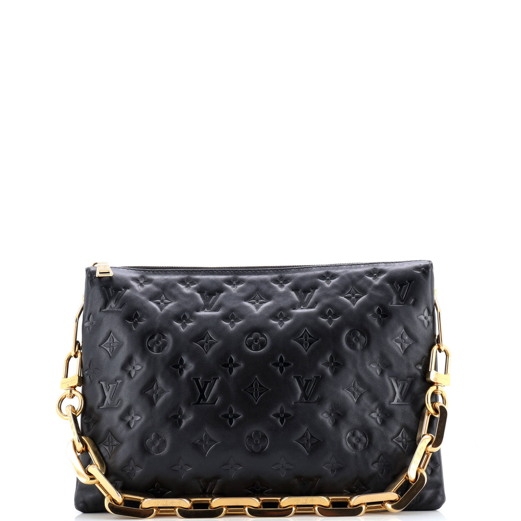 Coussin Bag Monogram Embossed Lambskin MM