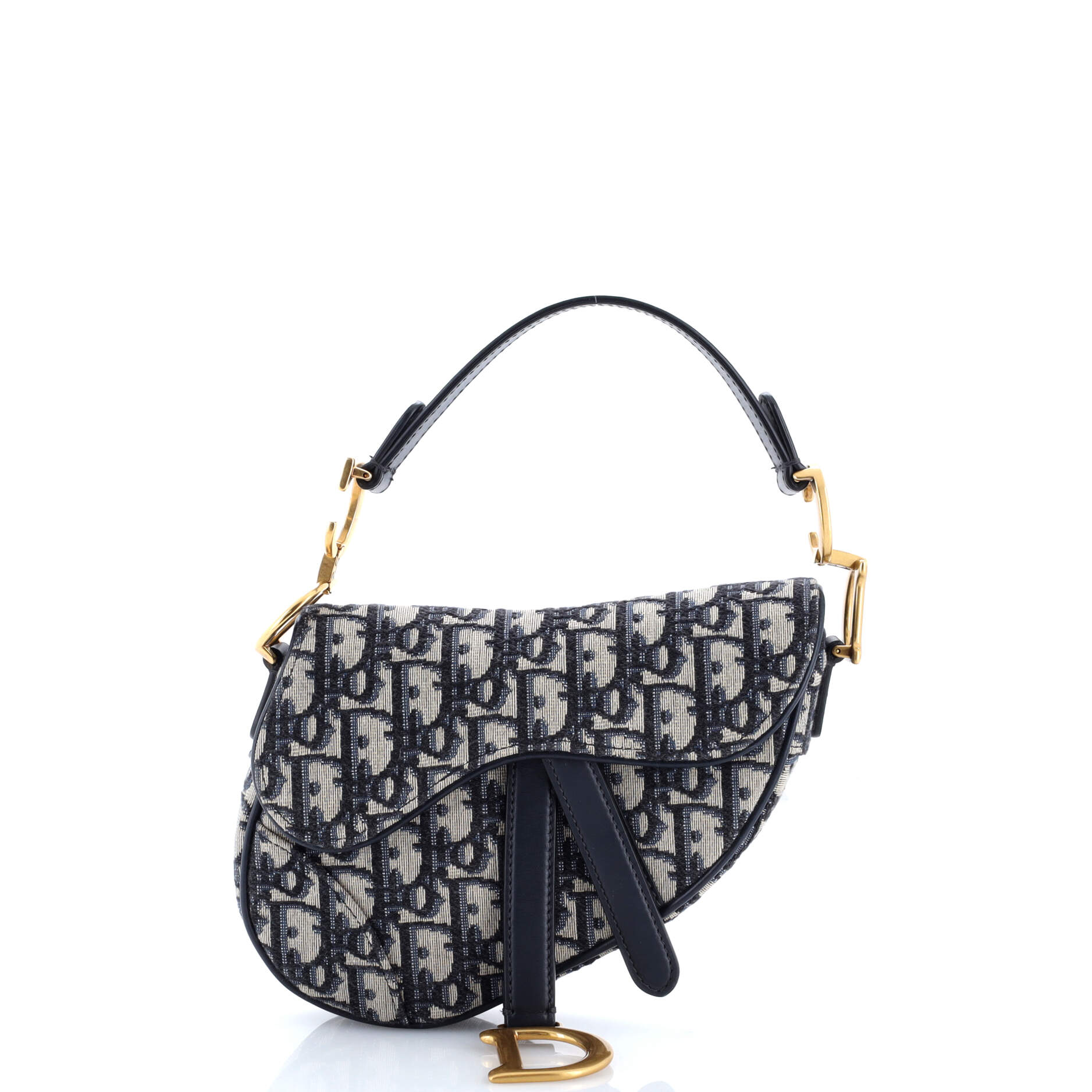 Saddle Handbag Oblique Canvas Mini