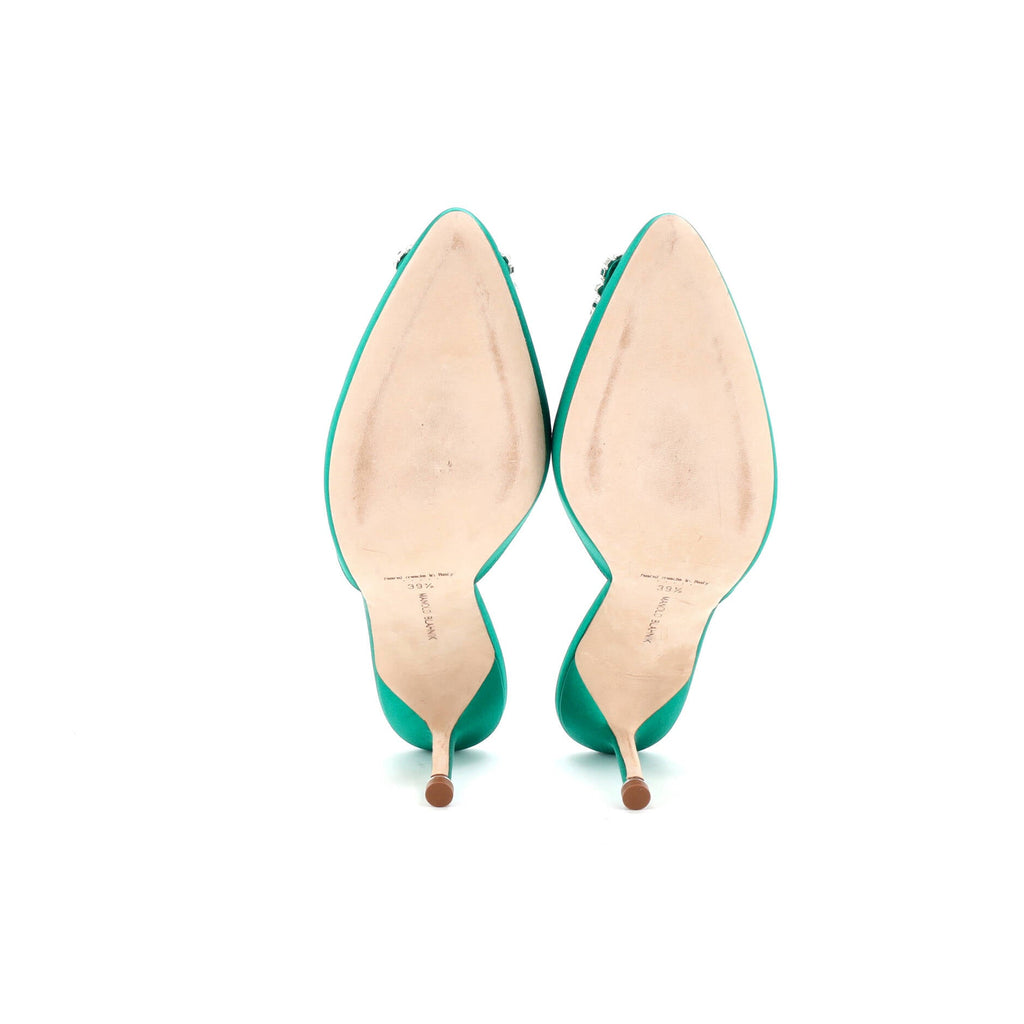 Women's Hangisimu Heeled Mules Satin 70