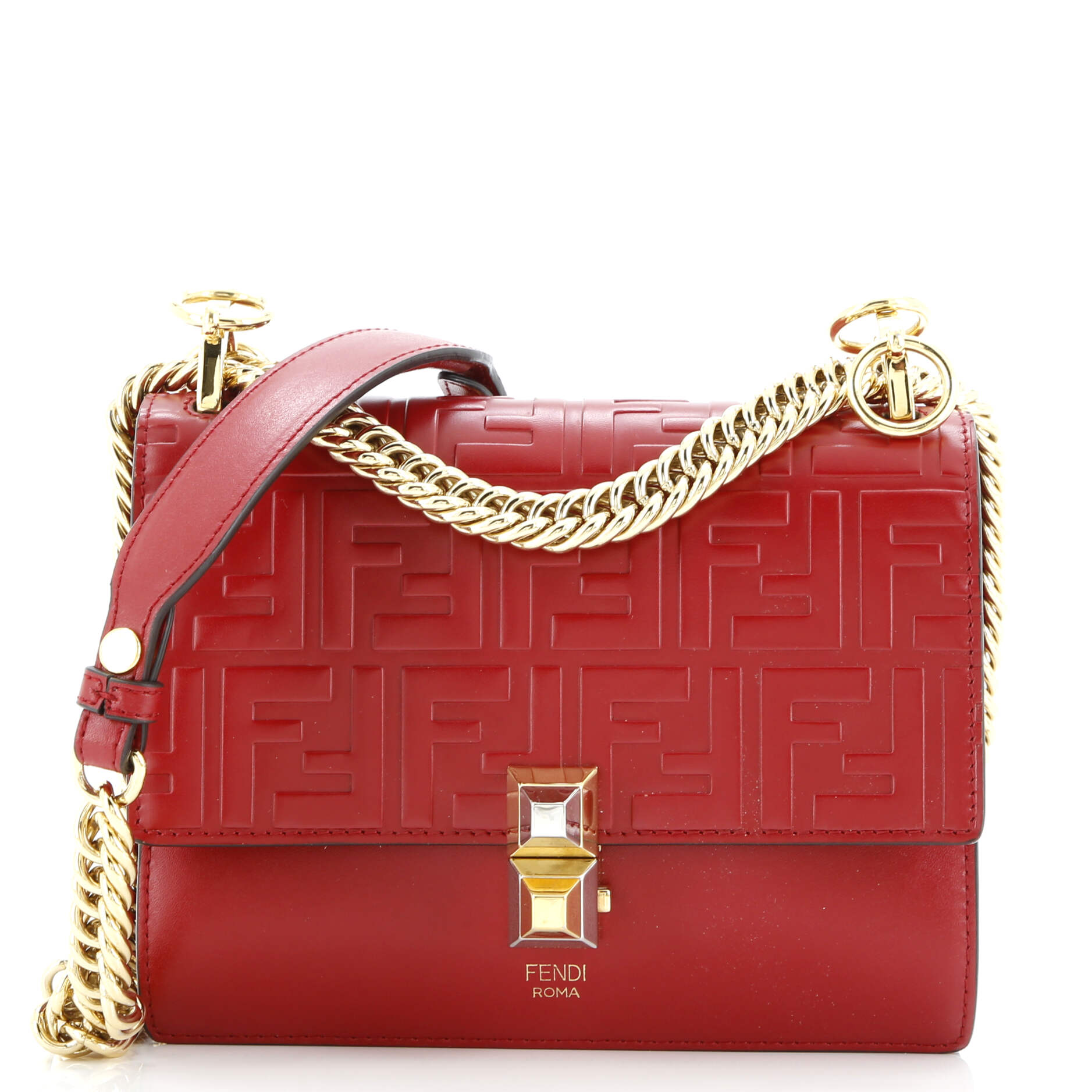Kan I Bag Zucca Embossed Leather Small