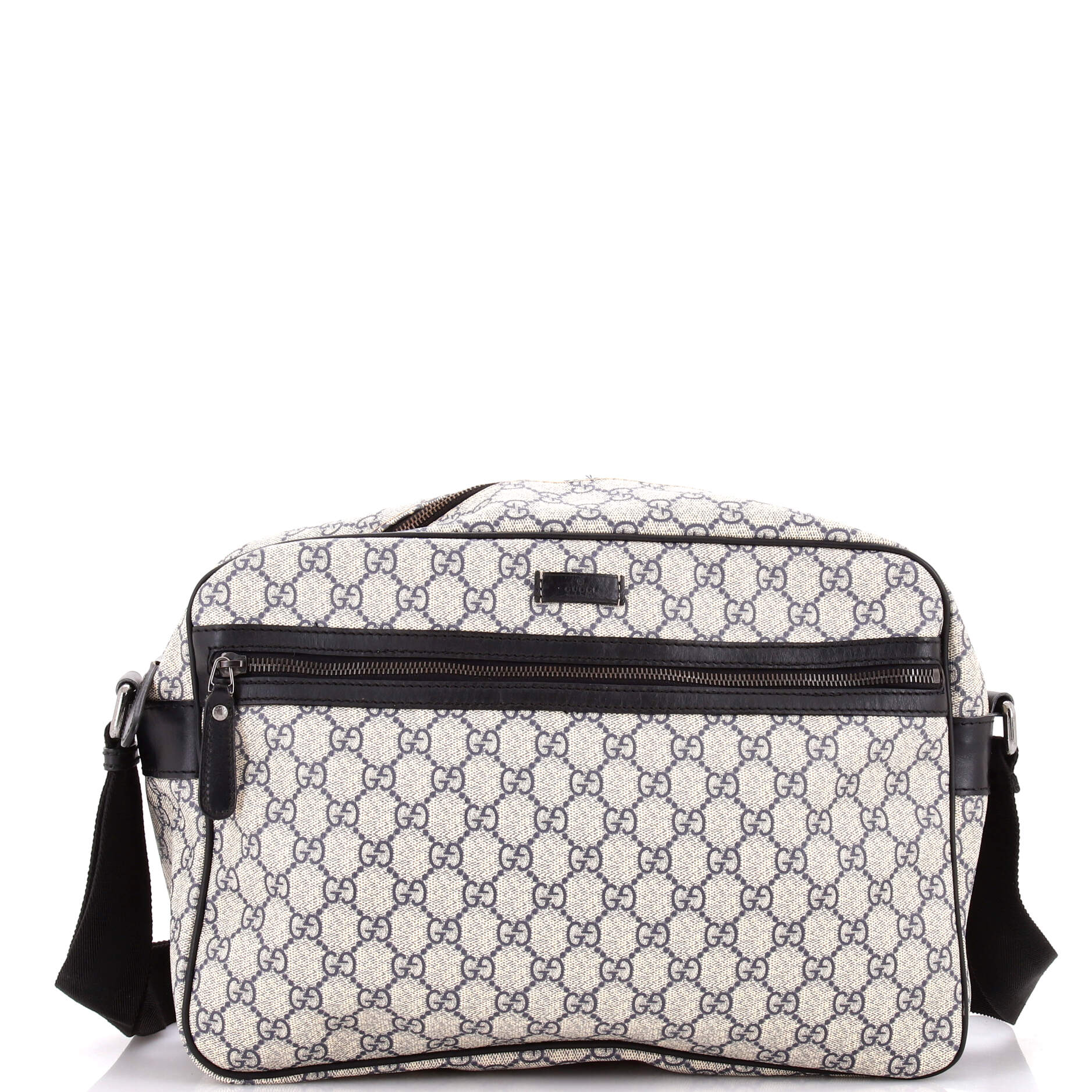 Front Zip Camera Bag GG Coated Canvas Large