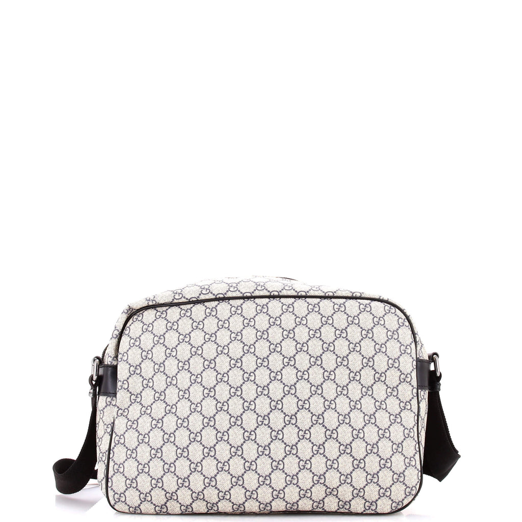 Front Zip Camera Bag GG Coated Canvas Large