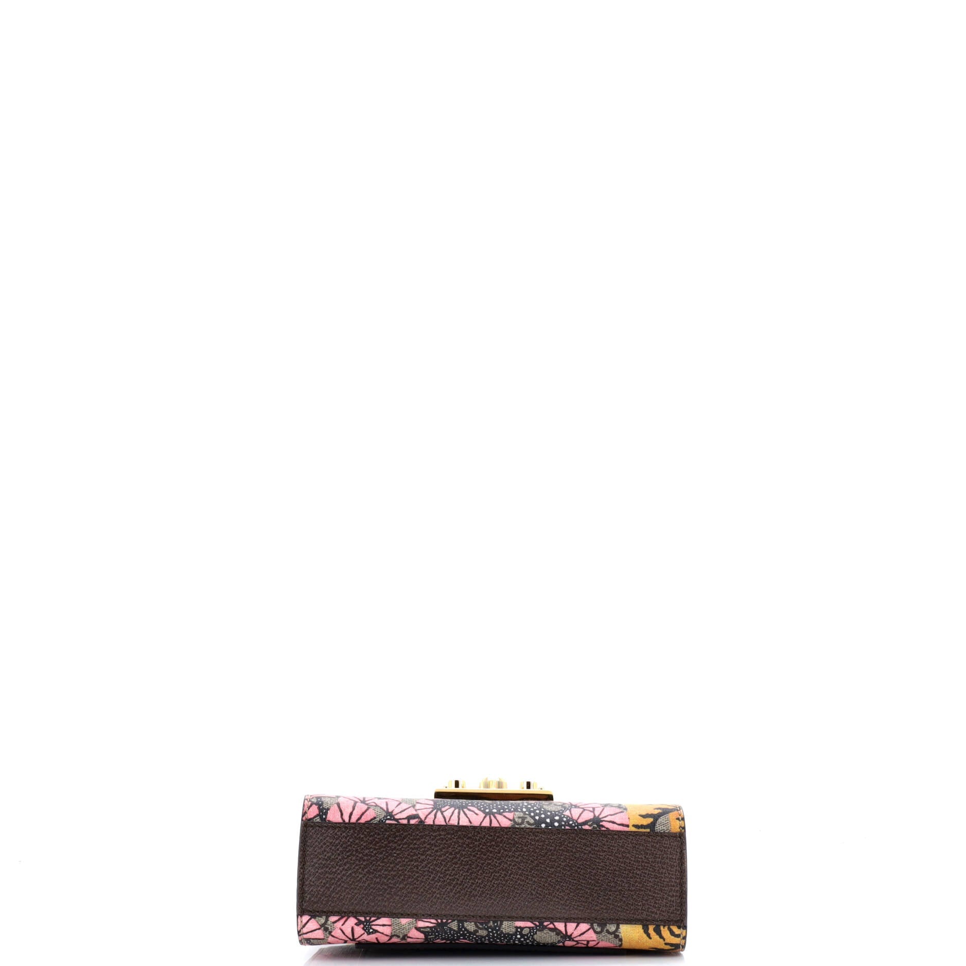 Padlock Shoulder Bag Bengal Print GG Coated Canvas Small