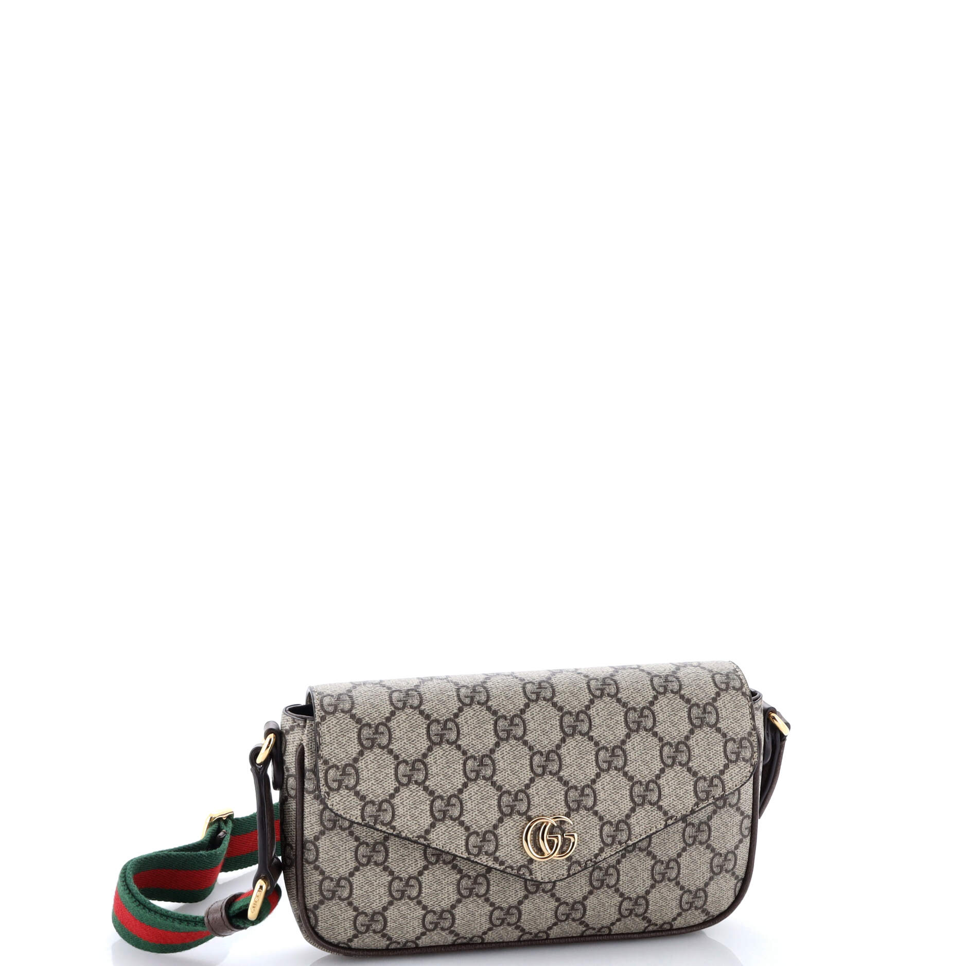 Ophidia Envelope Flap Shoulder Bag GG Coated Canvas Mini