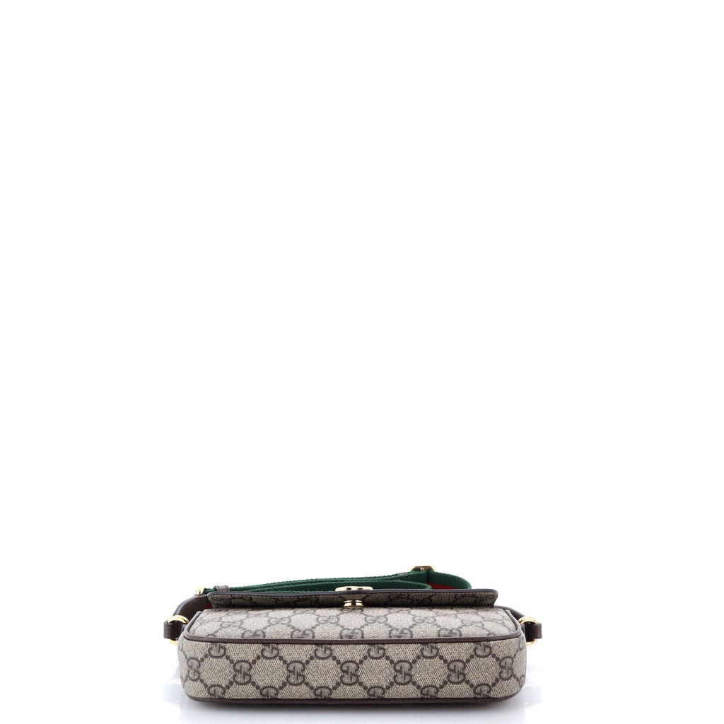 Ophidia Envelope Flap Shoulder Bag GG Coated Canvas Mini