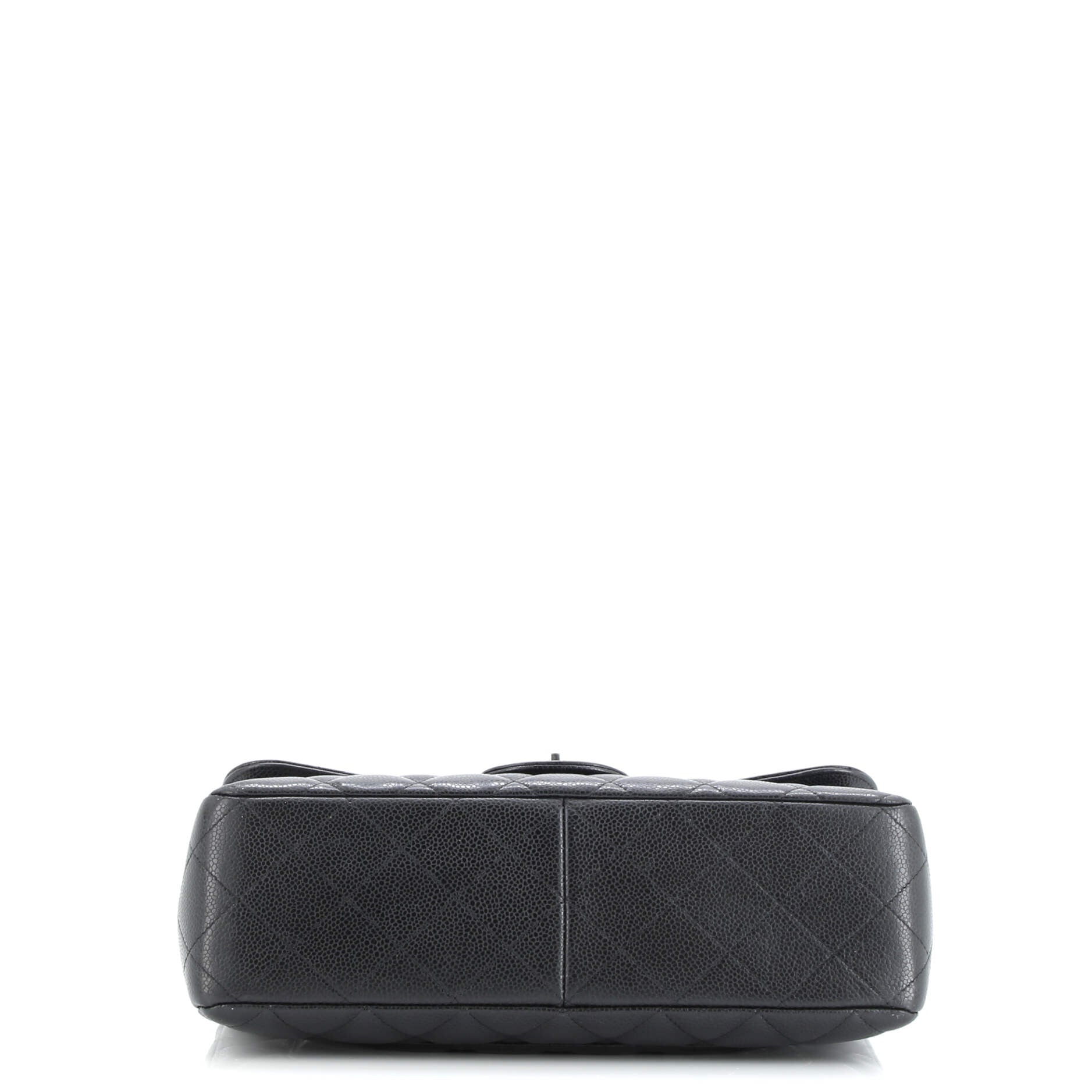 Classic Single Flap Bag Quilted Caviar Jumbo