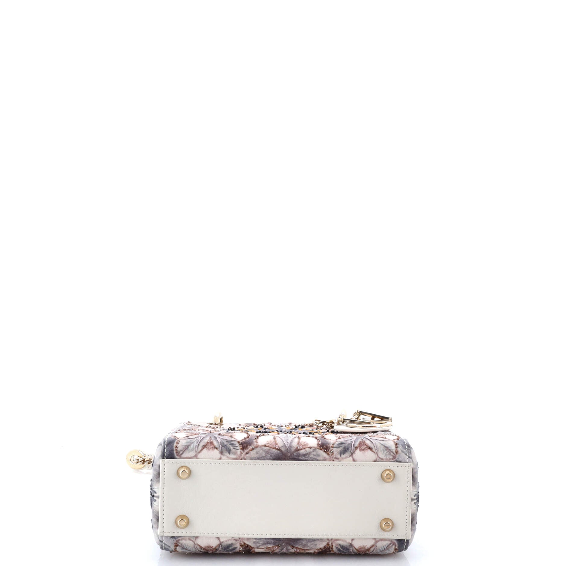 Lady Dior Chain Bag Embroidered Calfskin Mini
