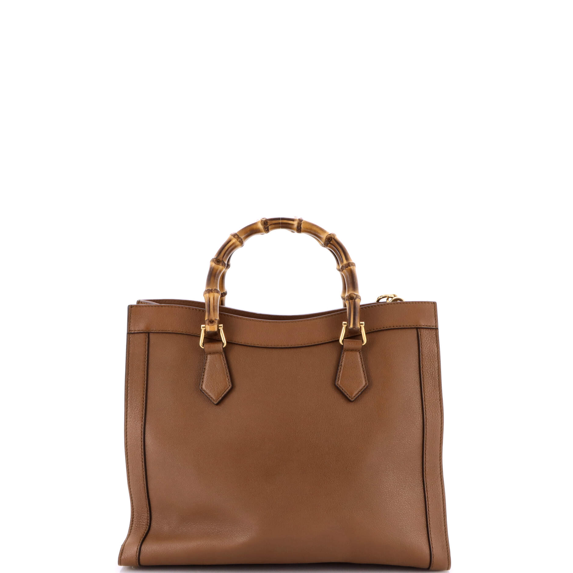 Diana NM Bamboo Handle Tote Leather Medium