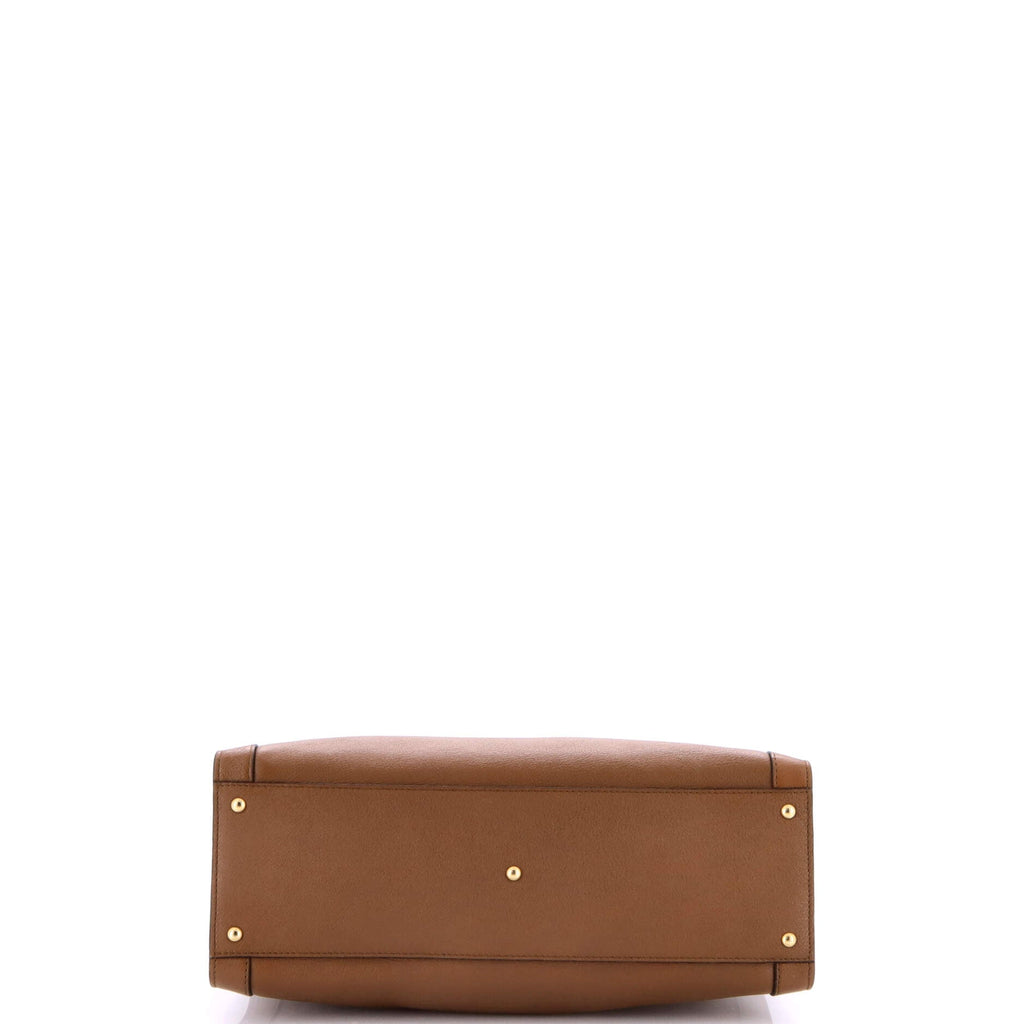 Diana NM Bamboo Handle Tote Leather Medium