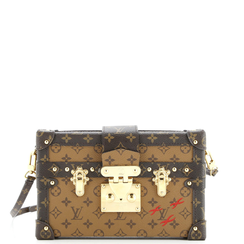Petite Malle Handbag Reverse Monogram Canvas