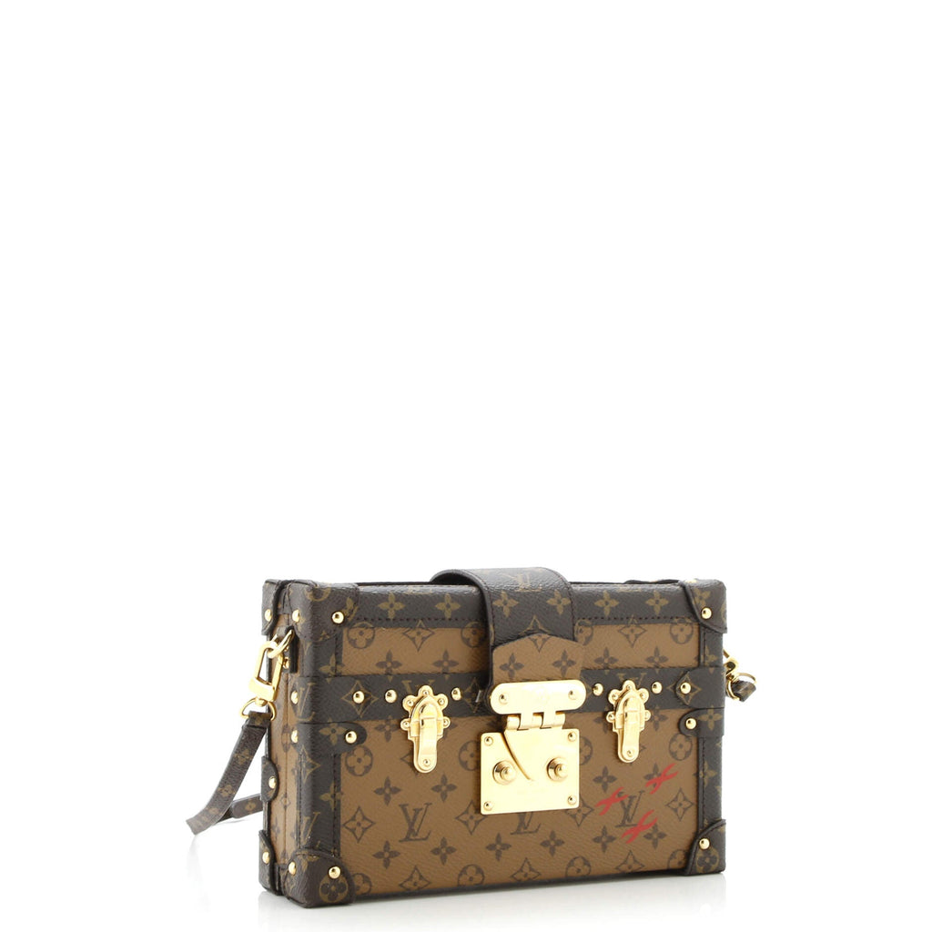 Petite Malle Handbag Reverse Monogram Canvas
