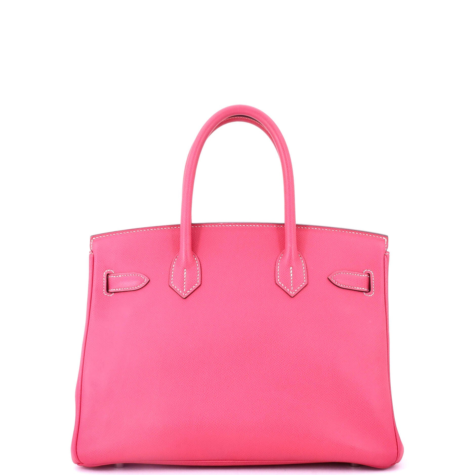 Birkin Handbag Rose Tyrien Epsom with Palladium Hardware 30