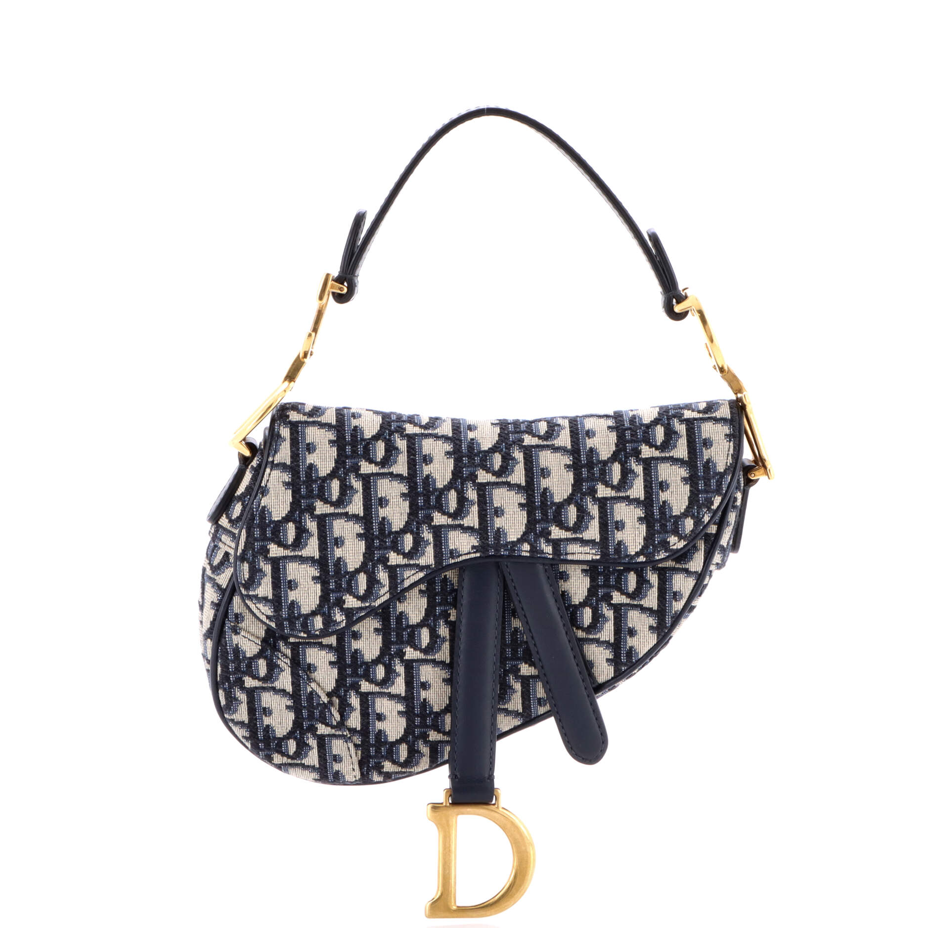 Saddle Handbag Oblique Canvas Mini