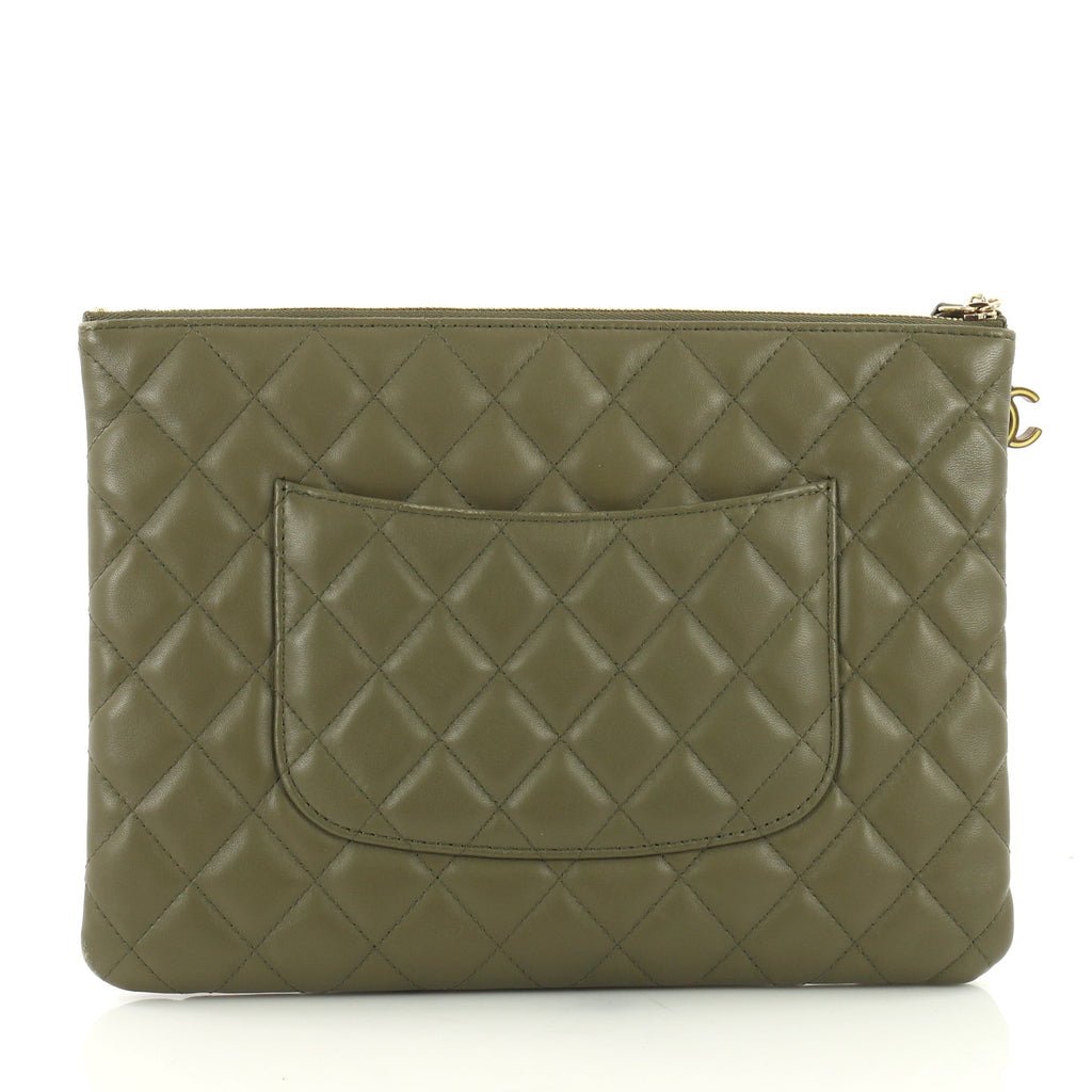 O Case Clutch Quilted Lambskin Medium