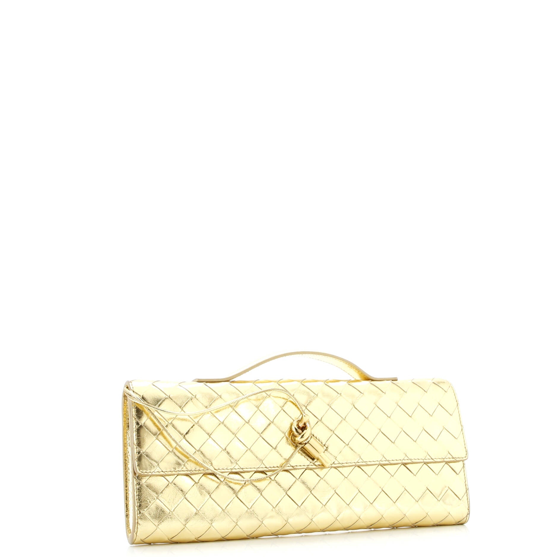Andiamo Top Handle Clutch Intrecciato Nappa Long