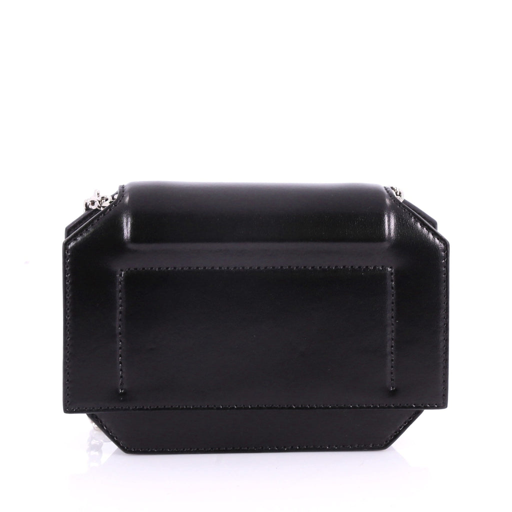 Bow Cut Chain Crossbody Bag Leather Mini