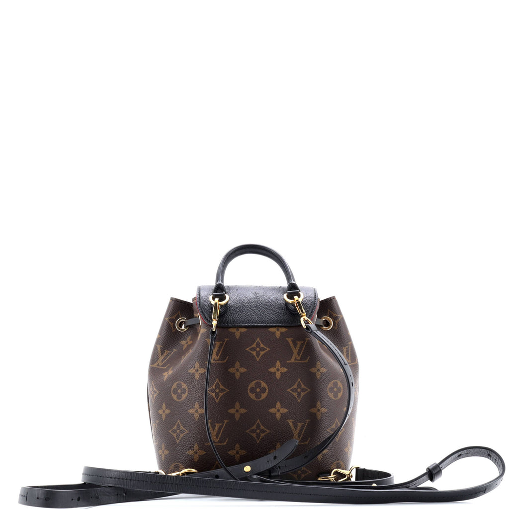 Montsouris NM Backpack Monogram Canvas with Leather BB