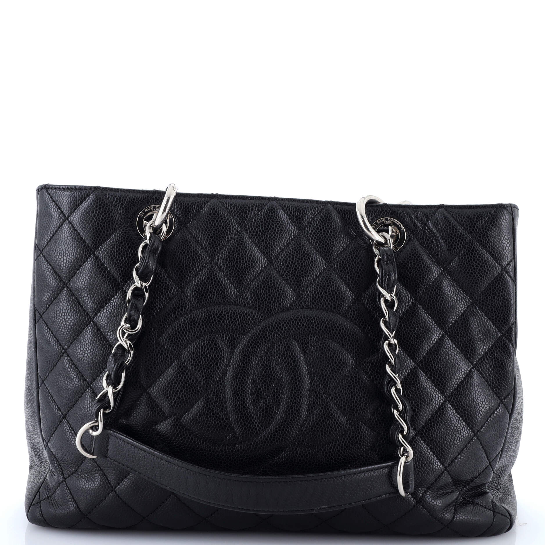 Grand Shopping Tote Quilted Calfskin