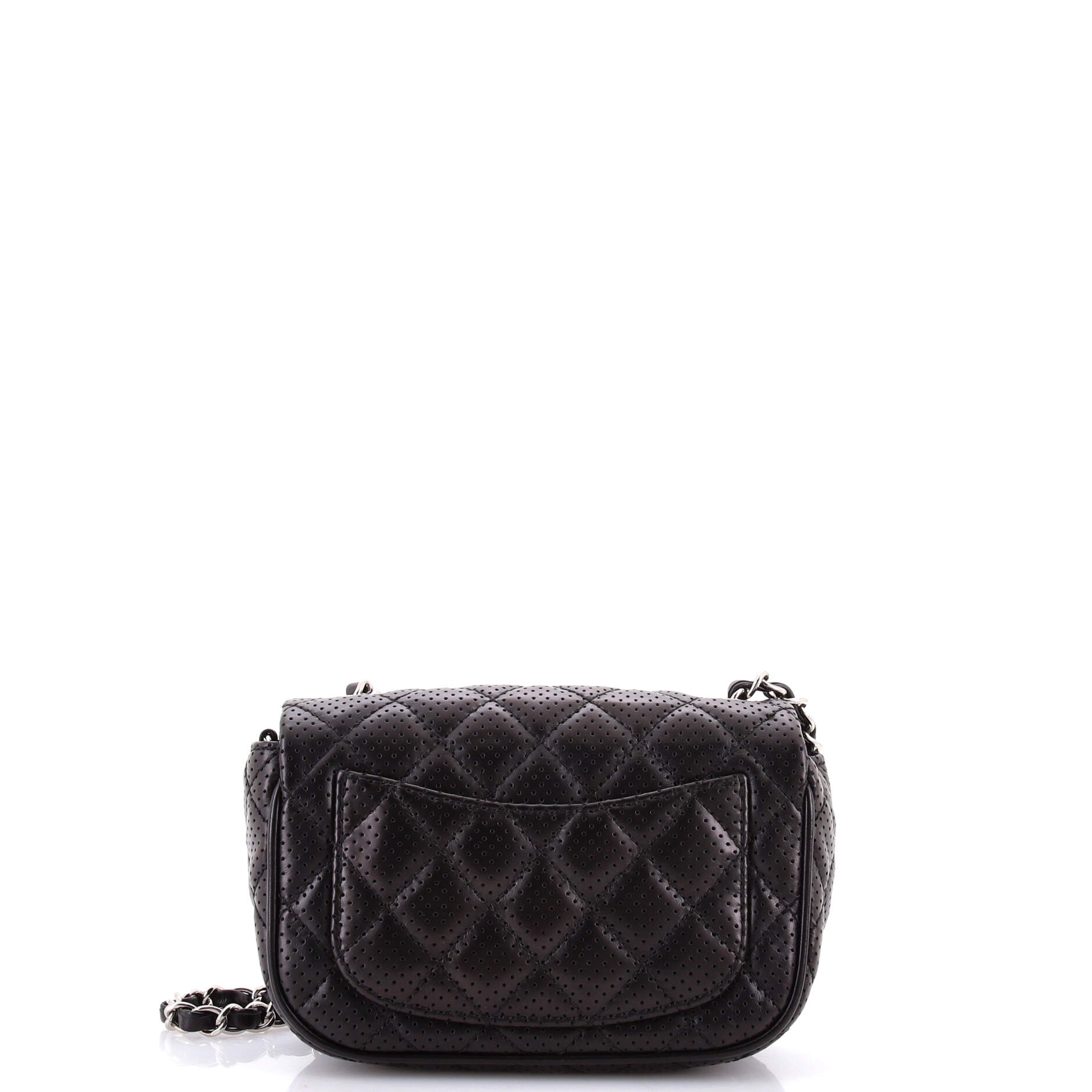 Classic Single Flap Bag Quilted Perforated Leather Extra Mini