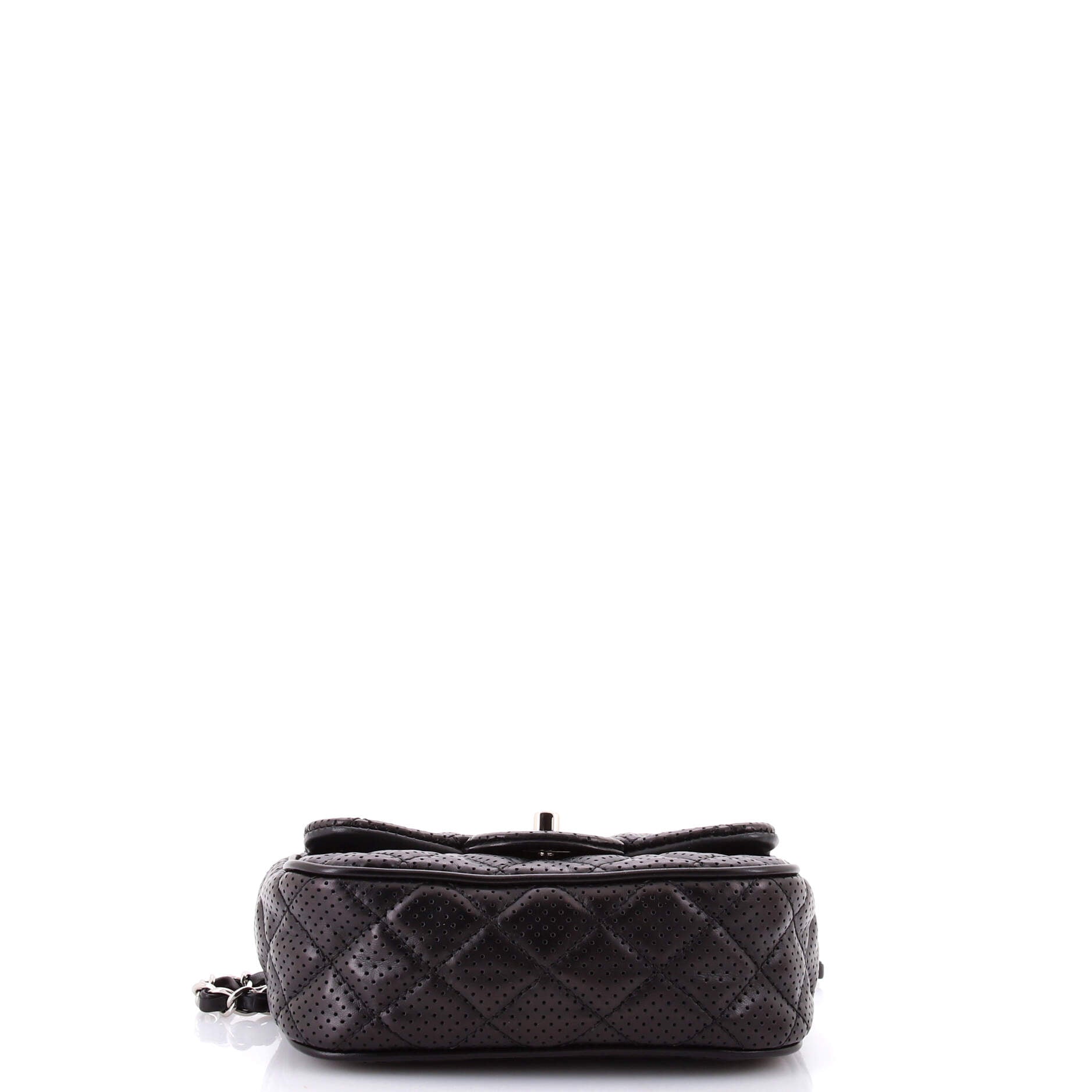Classic Single Flap Bag Quilted Perforated Leather Extra Mini