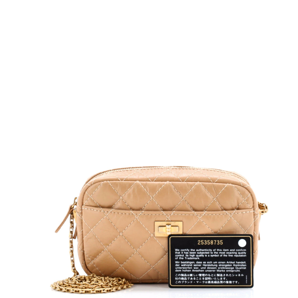 Reissue Camera Crossbody Bag Quilted Aged Calfskin Mini