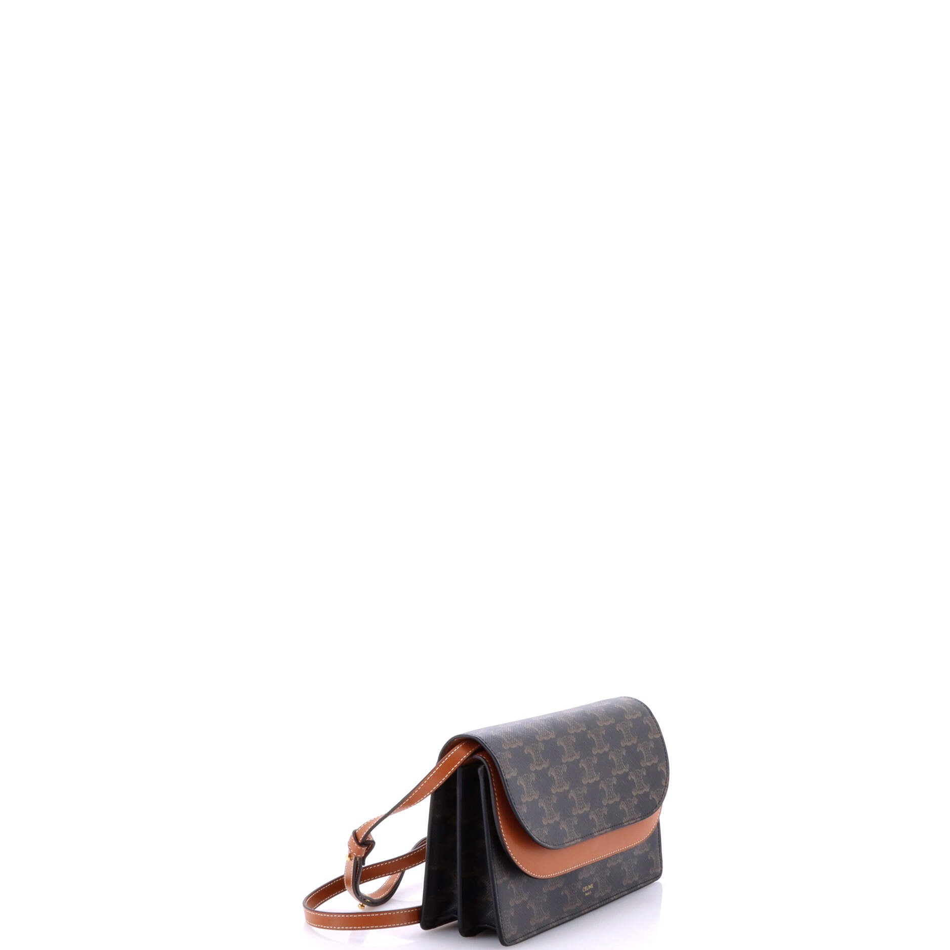 Wallet on Strap Triomphe Coated Canvas