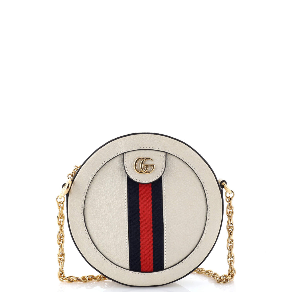 Ophidia Round Shoulder Bag Leather Mini