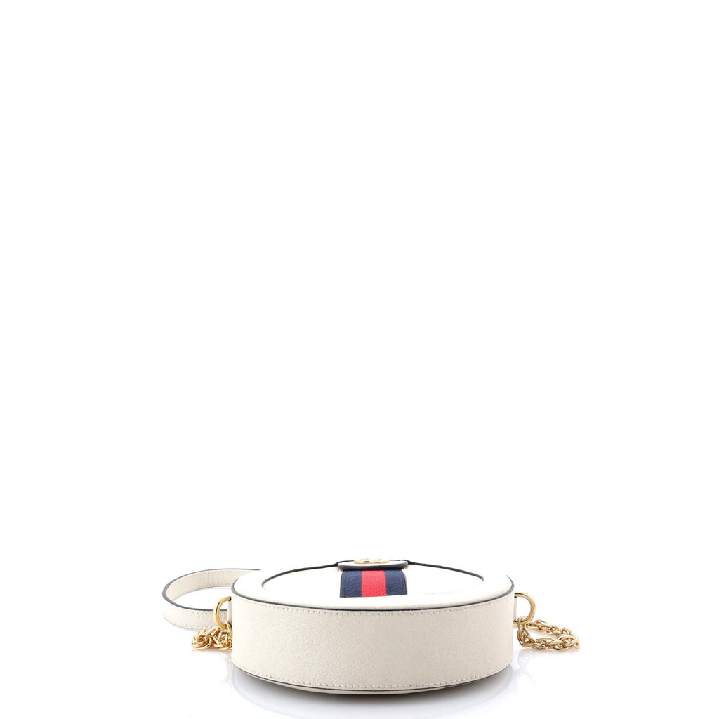 Ophidia Round Shoulder Bag Leather Mini