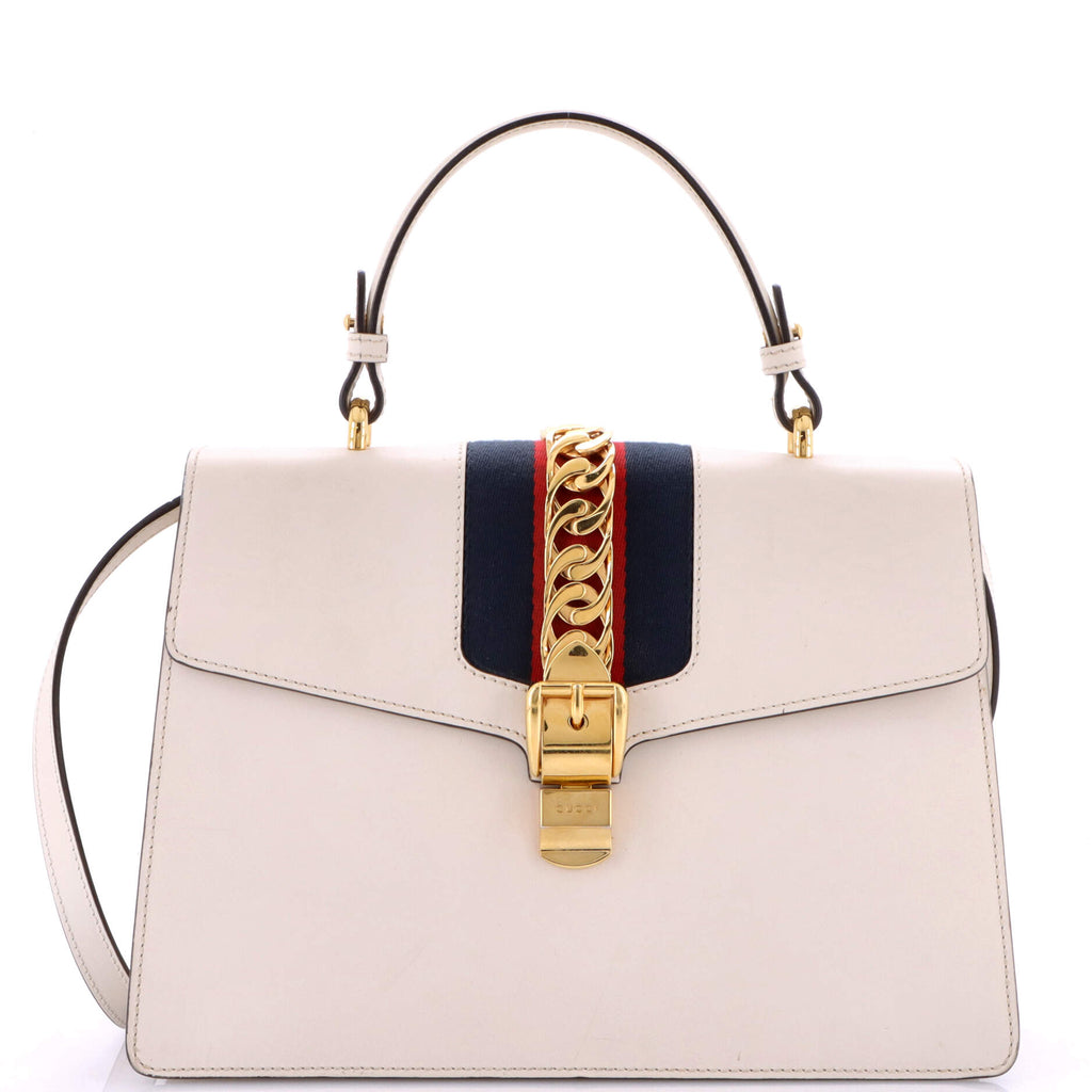 Sylvie Top Handle Bag Leather Medium