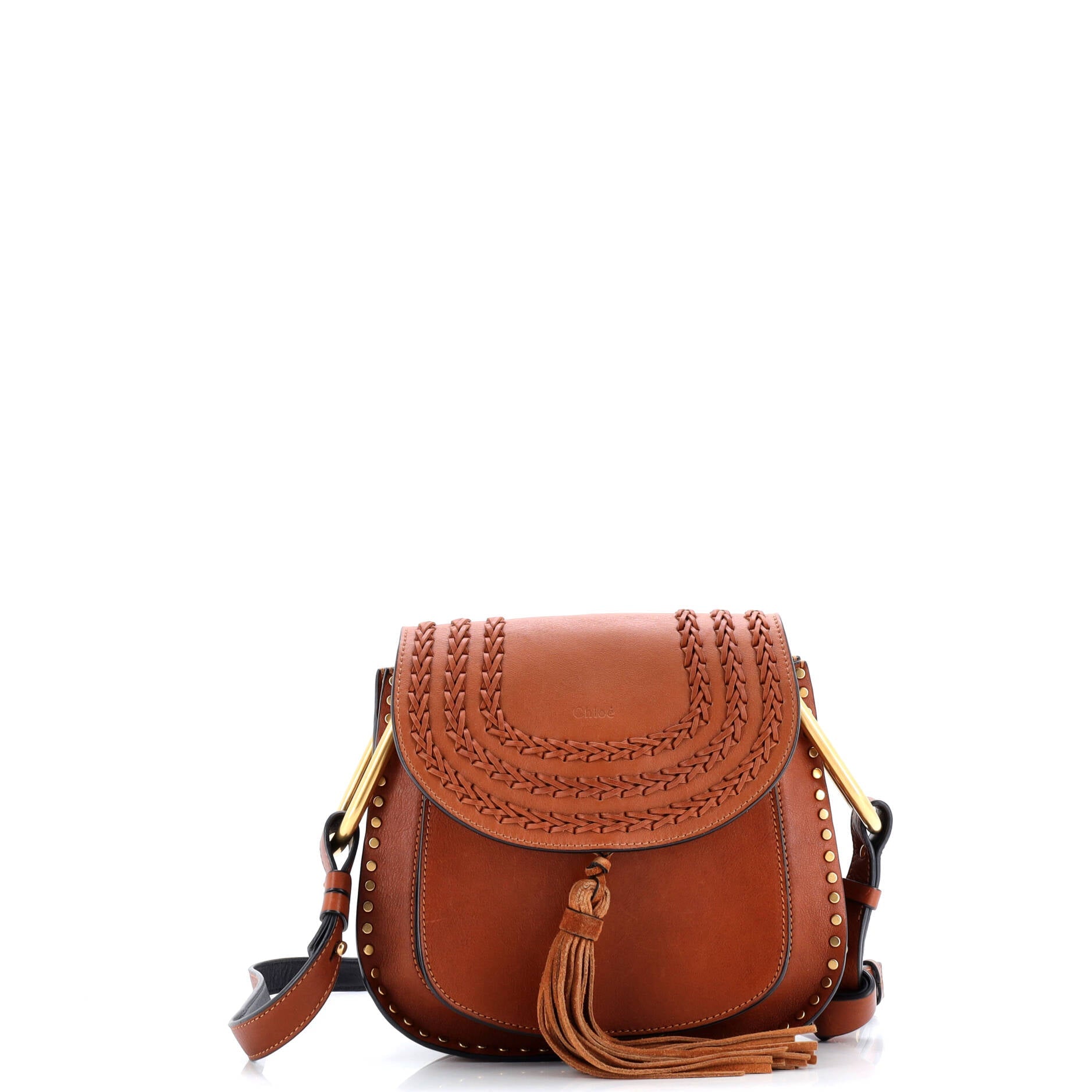 Hudson Handbag Whipstitch Leather Small