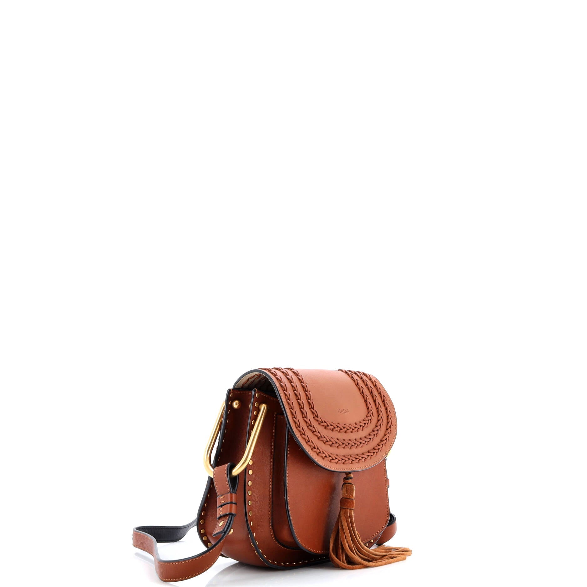 Hudson Handbag Whipstitch Leather Small