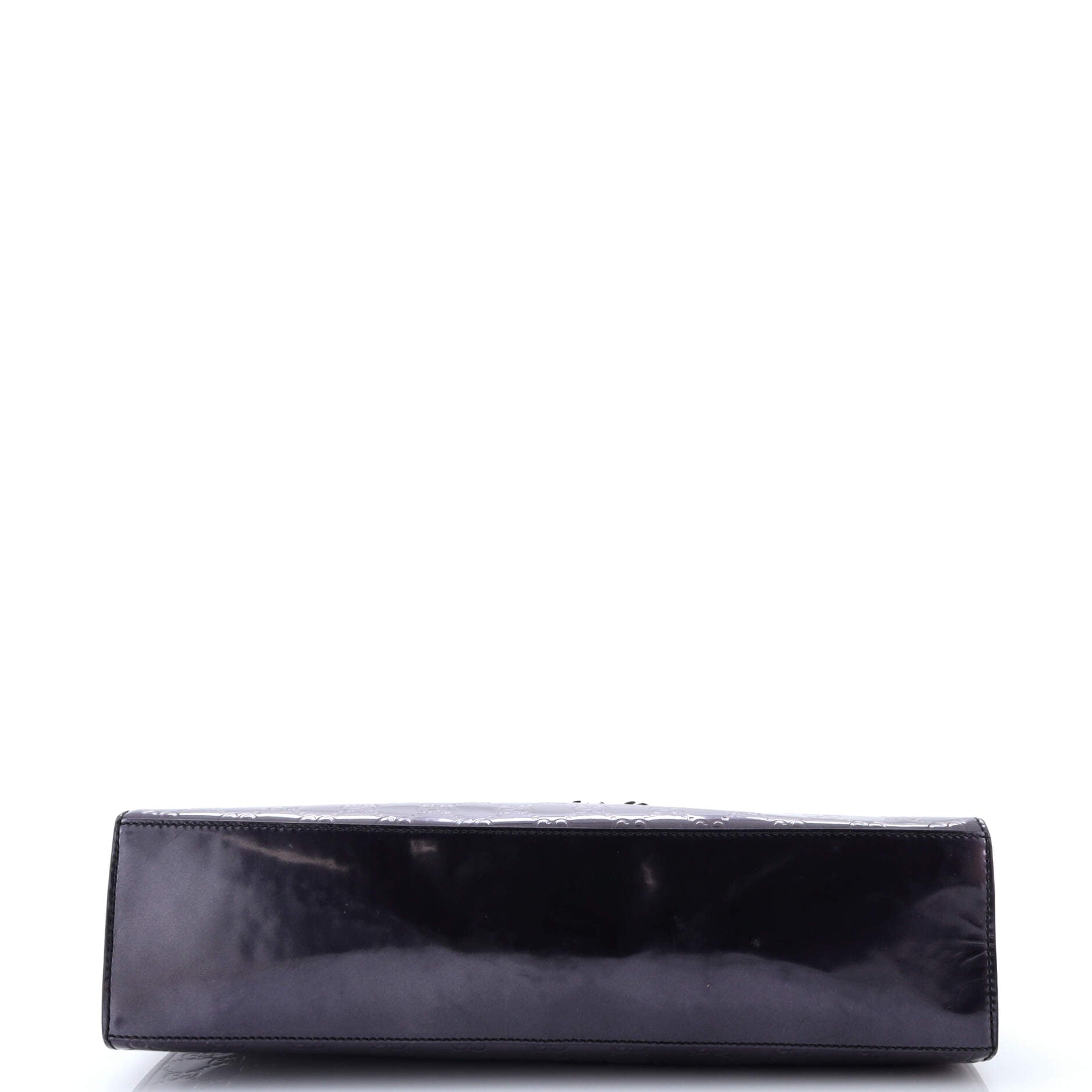 Emily Chain Flap Shoulder Bag Guccissima Patent Large