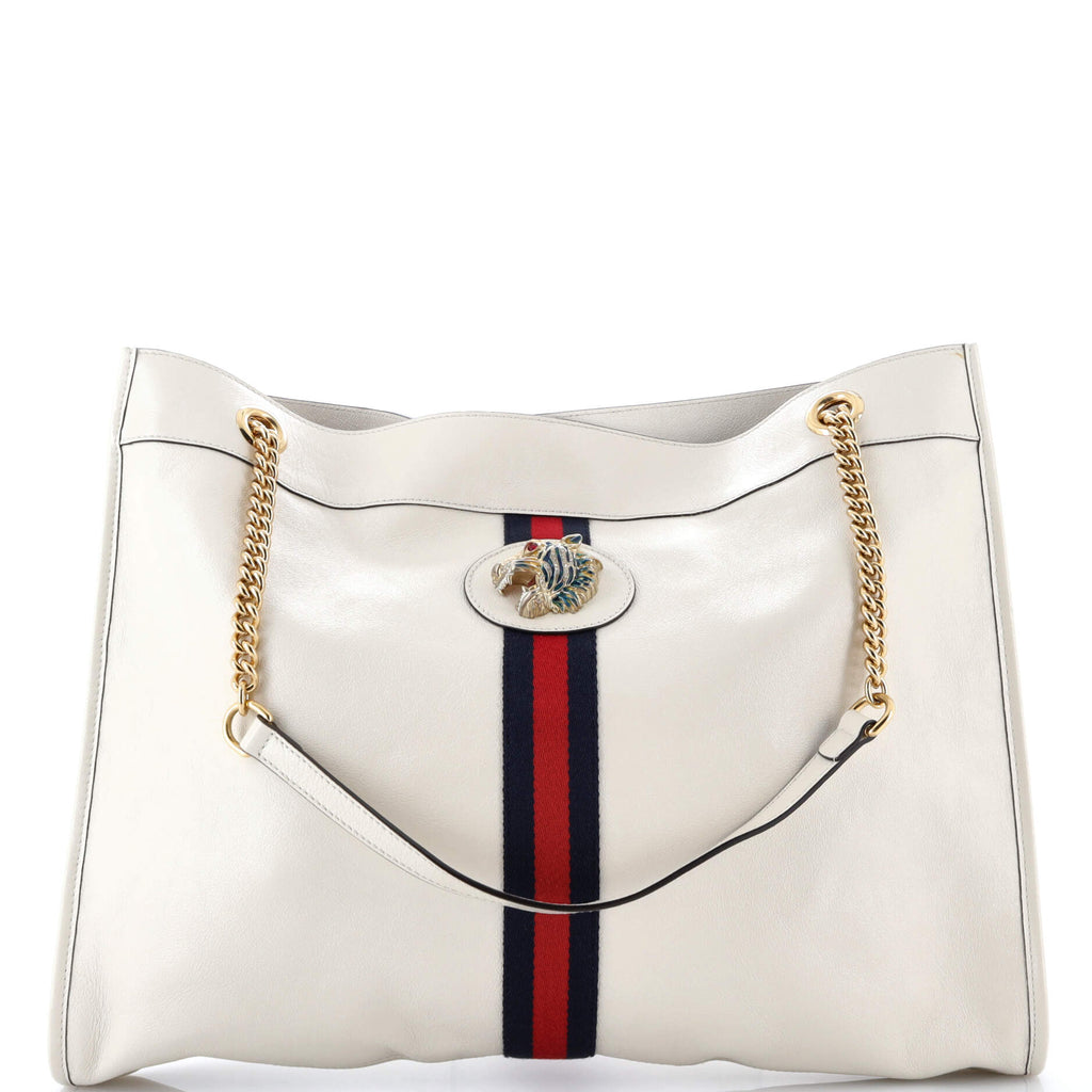 Rajah Chain Tote Leather Large