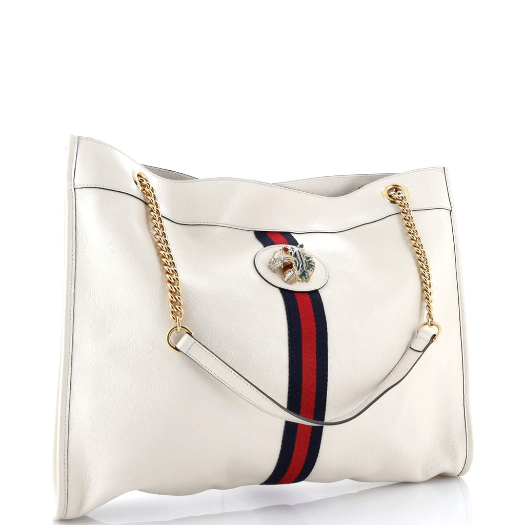 Rajah Chain Tote Leather Large