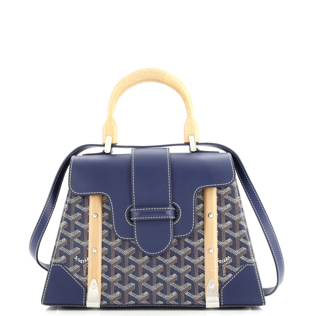 Saigon Top Handle Bag Coated Canvas with Leather PM