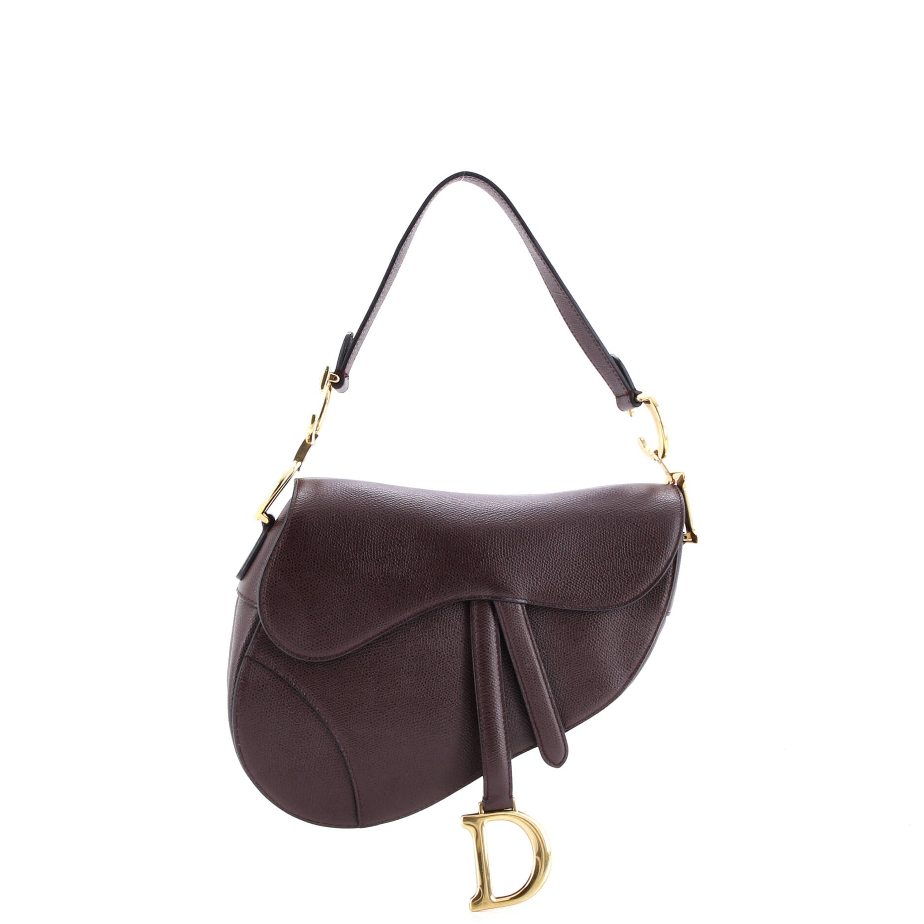 Saddle Handbag Leather Medium