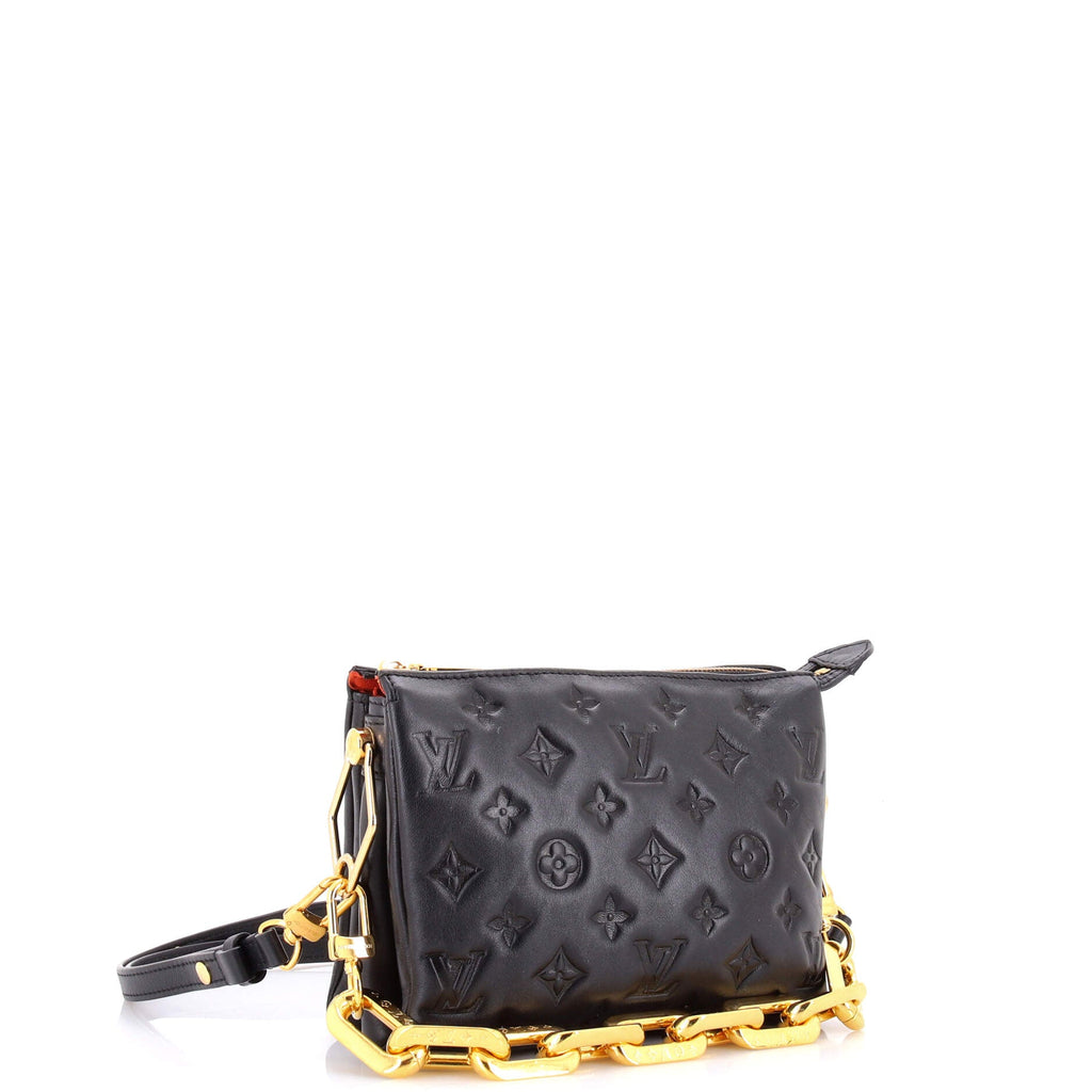 Coussin Bag Monogram Embossed Lambskin BB