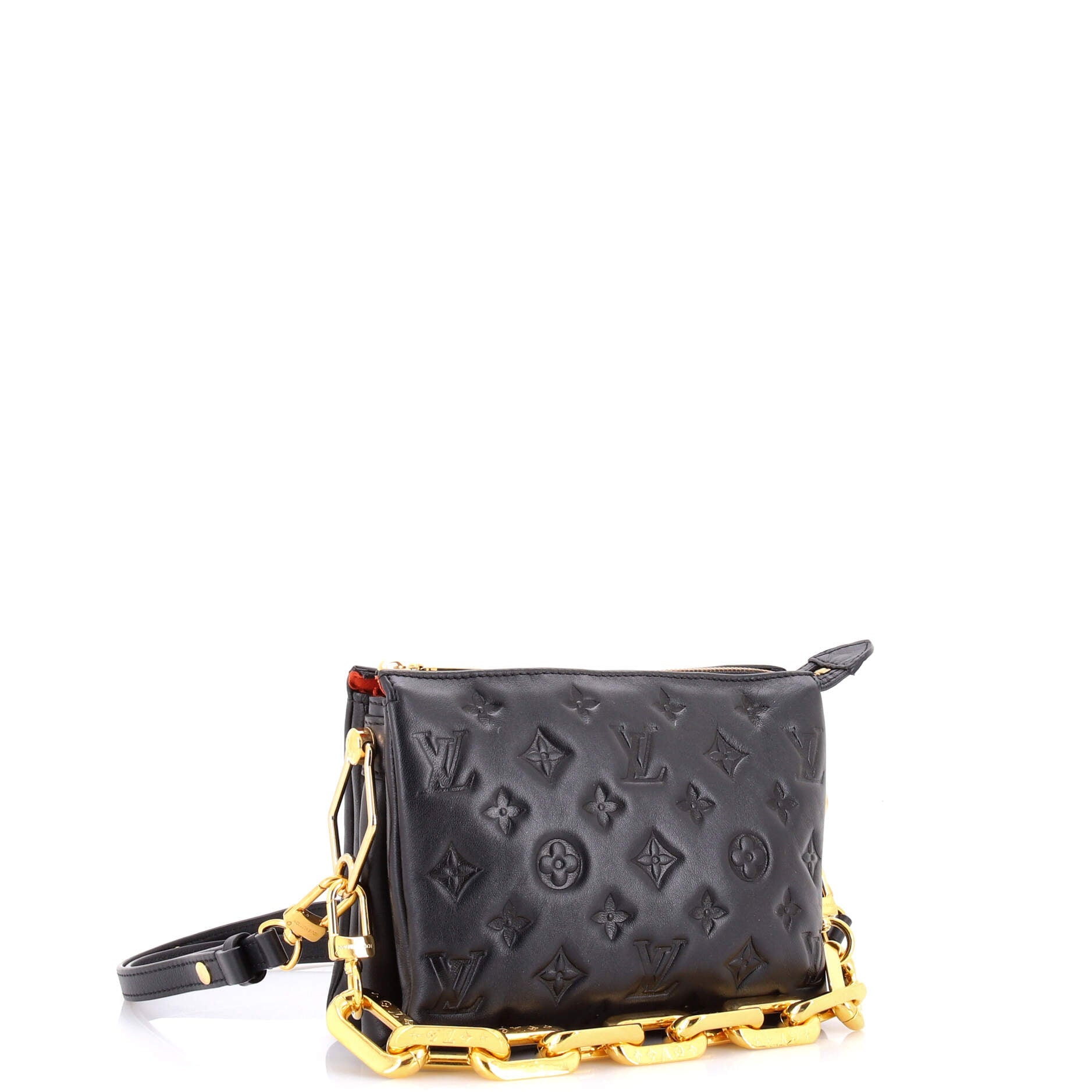 Coussin Bag Monogram Embossed Lambskin BB
