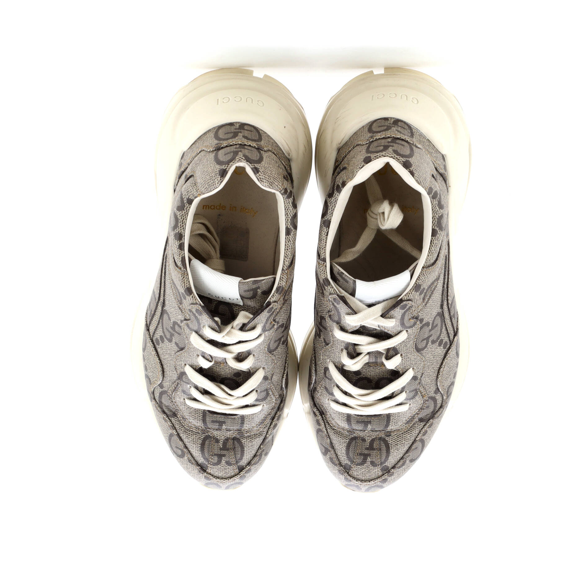 Rhyton Sneakers Jumbo GG Coated Canvas