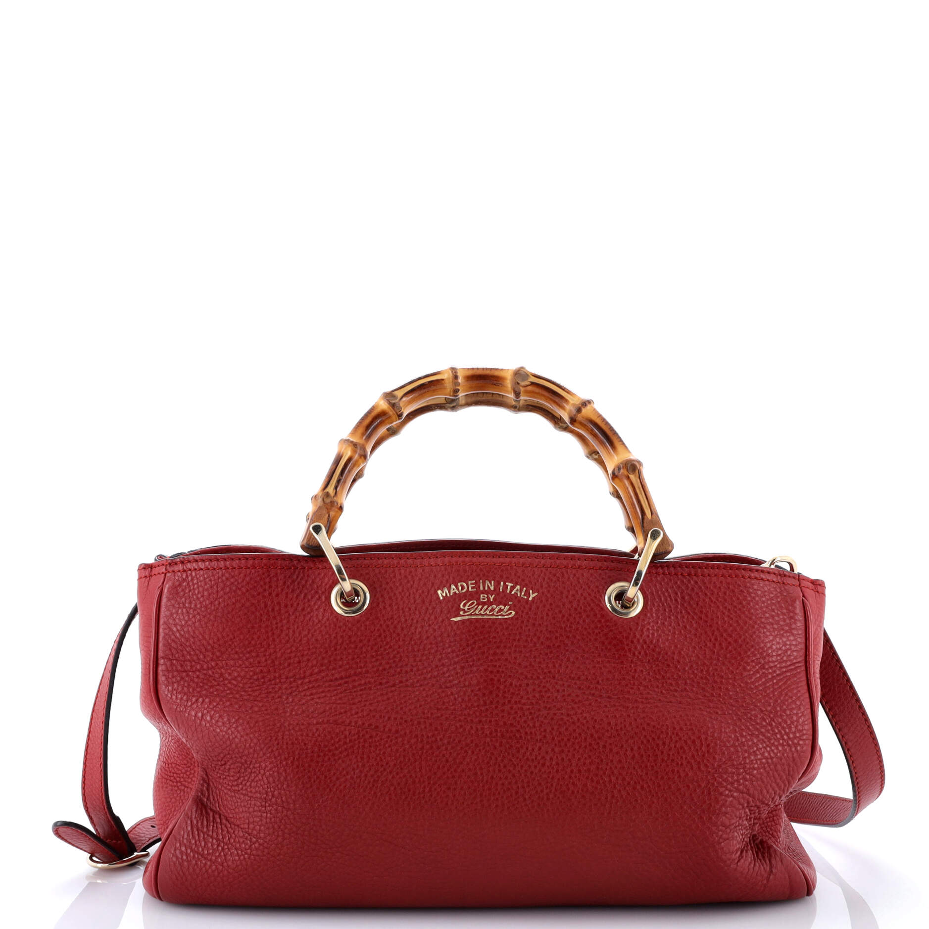 Bamboo Shopper Tote Leather Medium