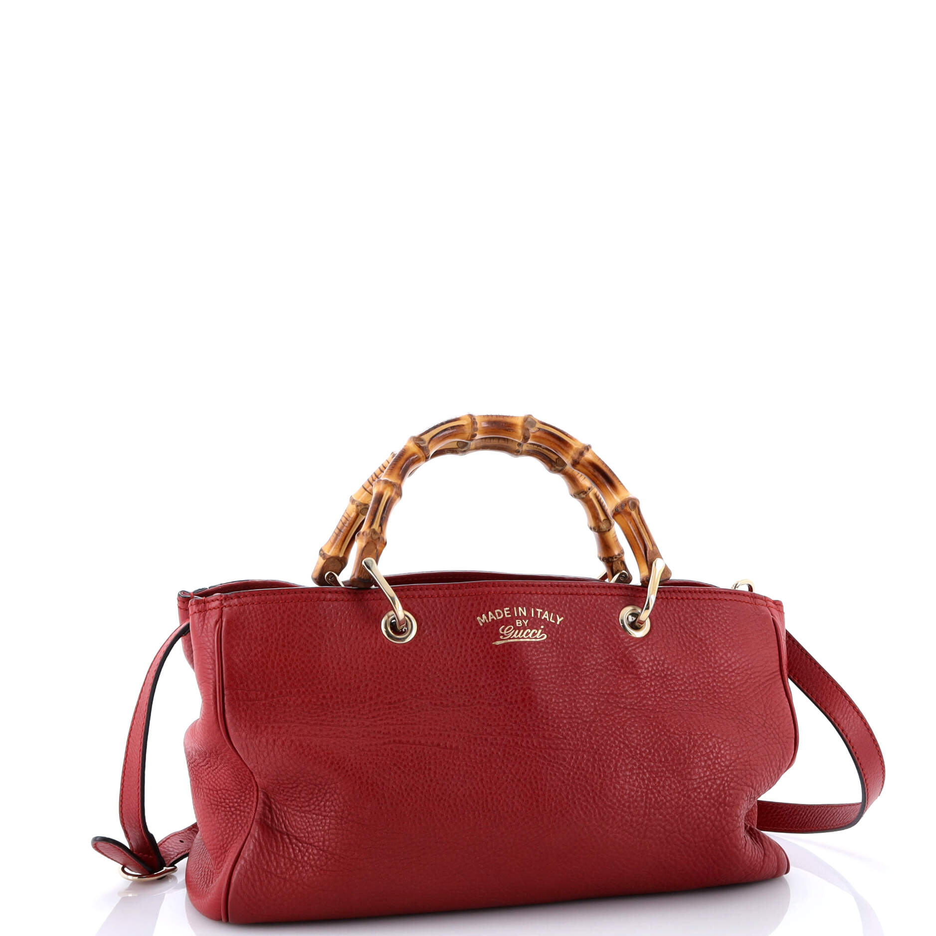 Bamboo Shopper Tote Leather Medium