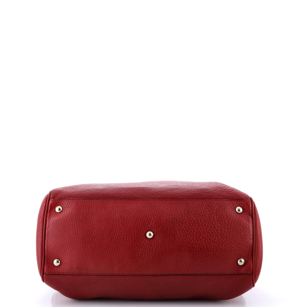 Bamboo Shopper Tote Leather Medium