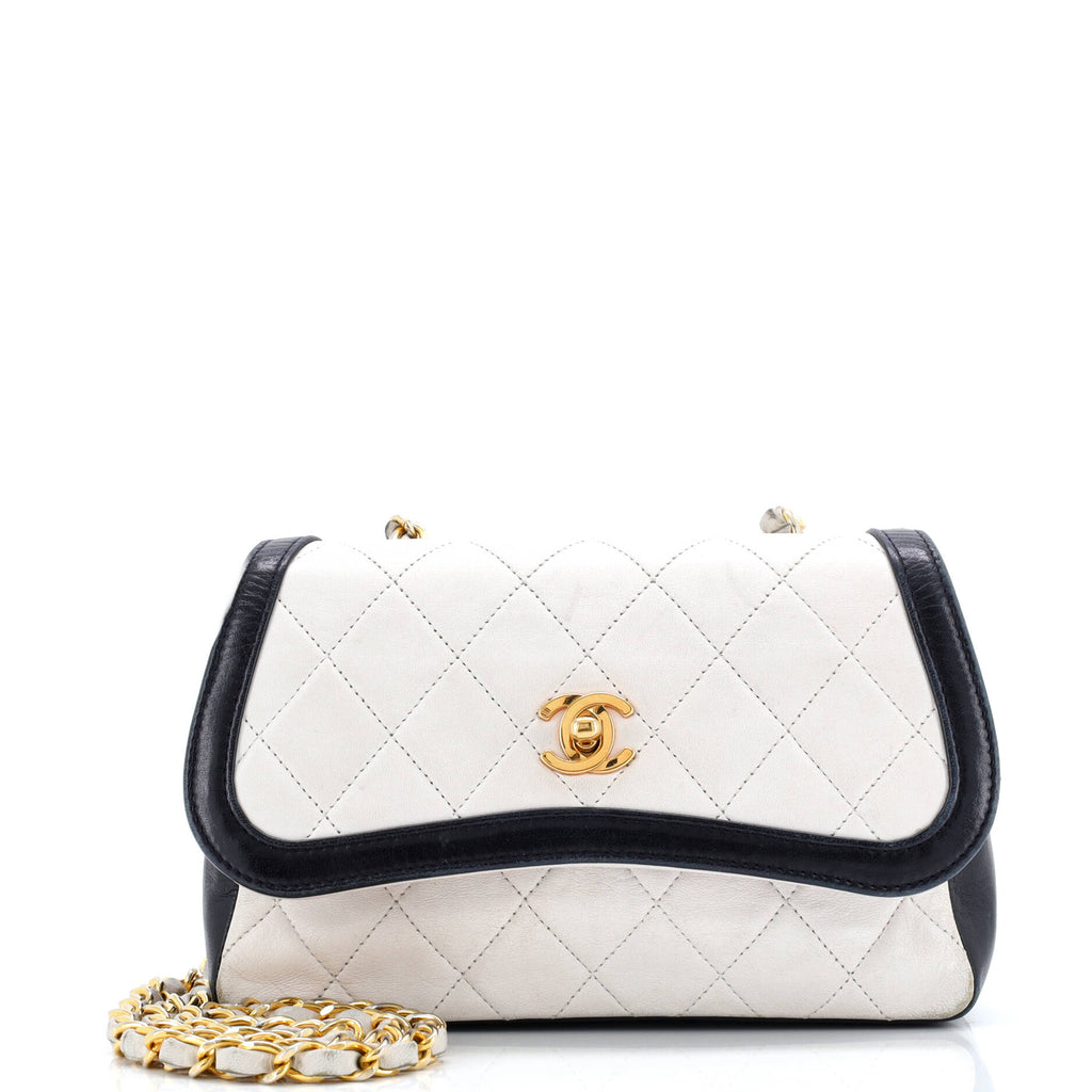 Vintage CC Chain Flap Bag Quilted Lambskin Mini