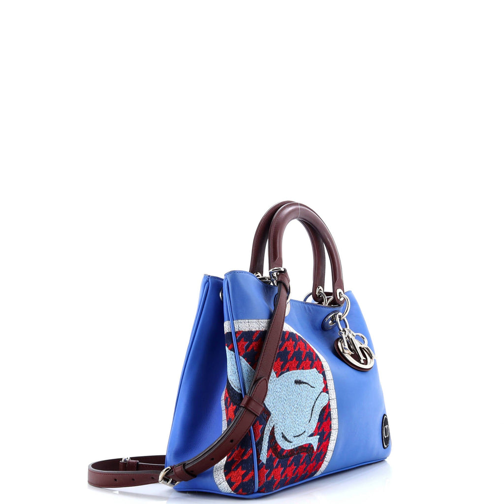 Diorissimo Tote Embroidered Leather Medium