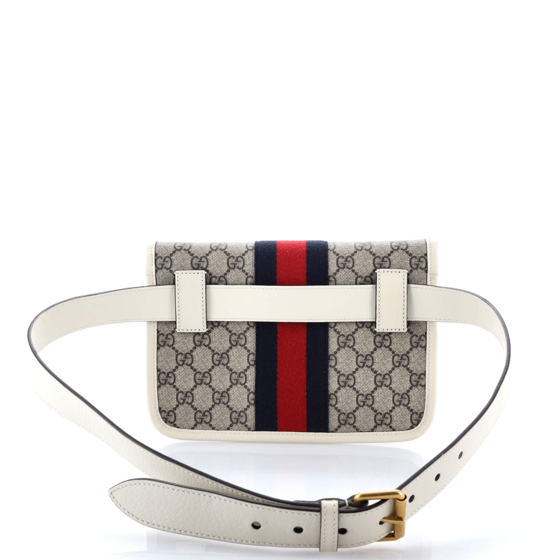 Ophidia Flap Belt Bag GG Coated Canvas with Leather