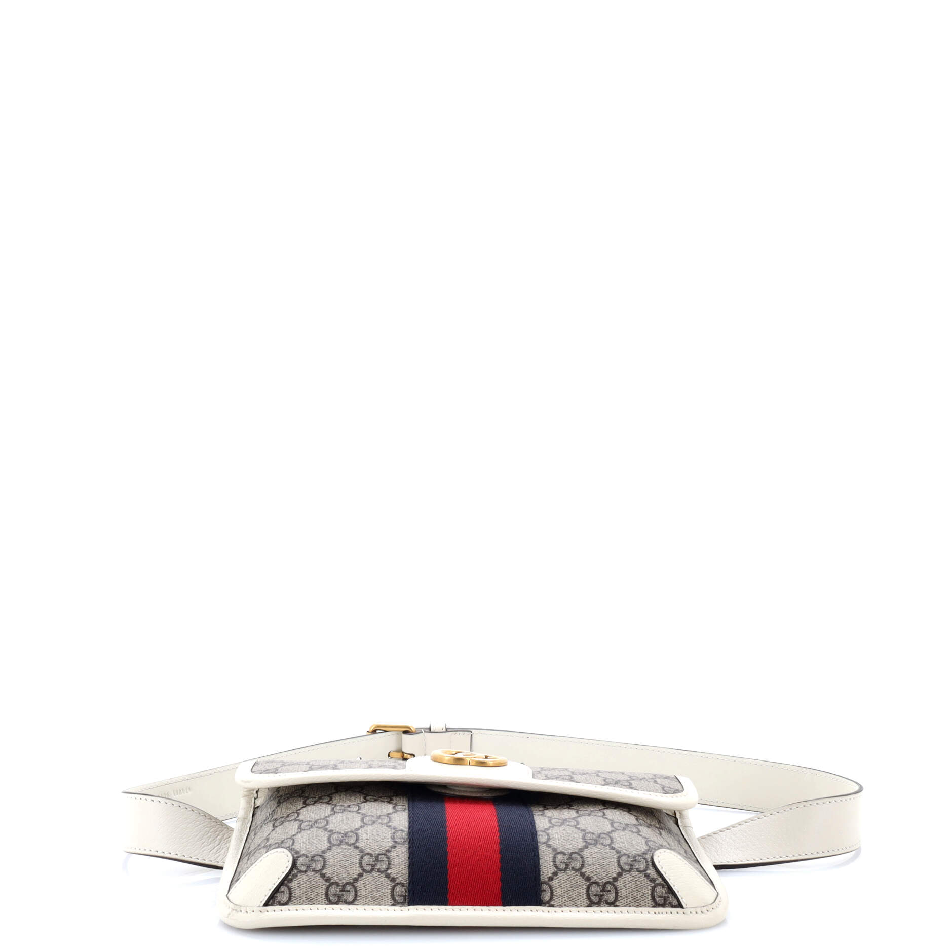 Ophidia Flap Belt Bag GG Coated Canvas with Leather